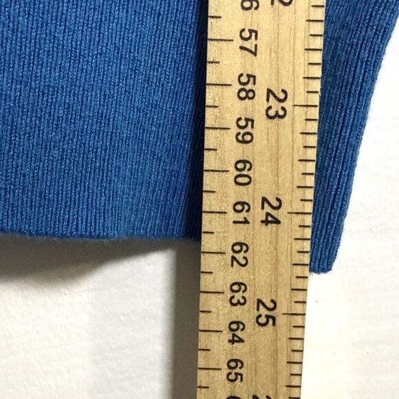 Banana Republic Luxury Blend Men's Blue V Neck Sweater Silk Cashmere Blend Small - Picture 5 of 6